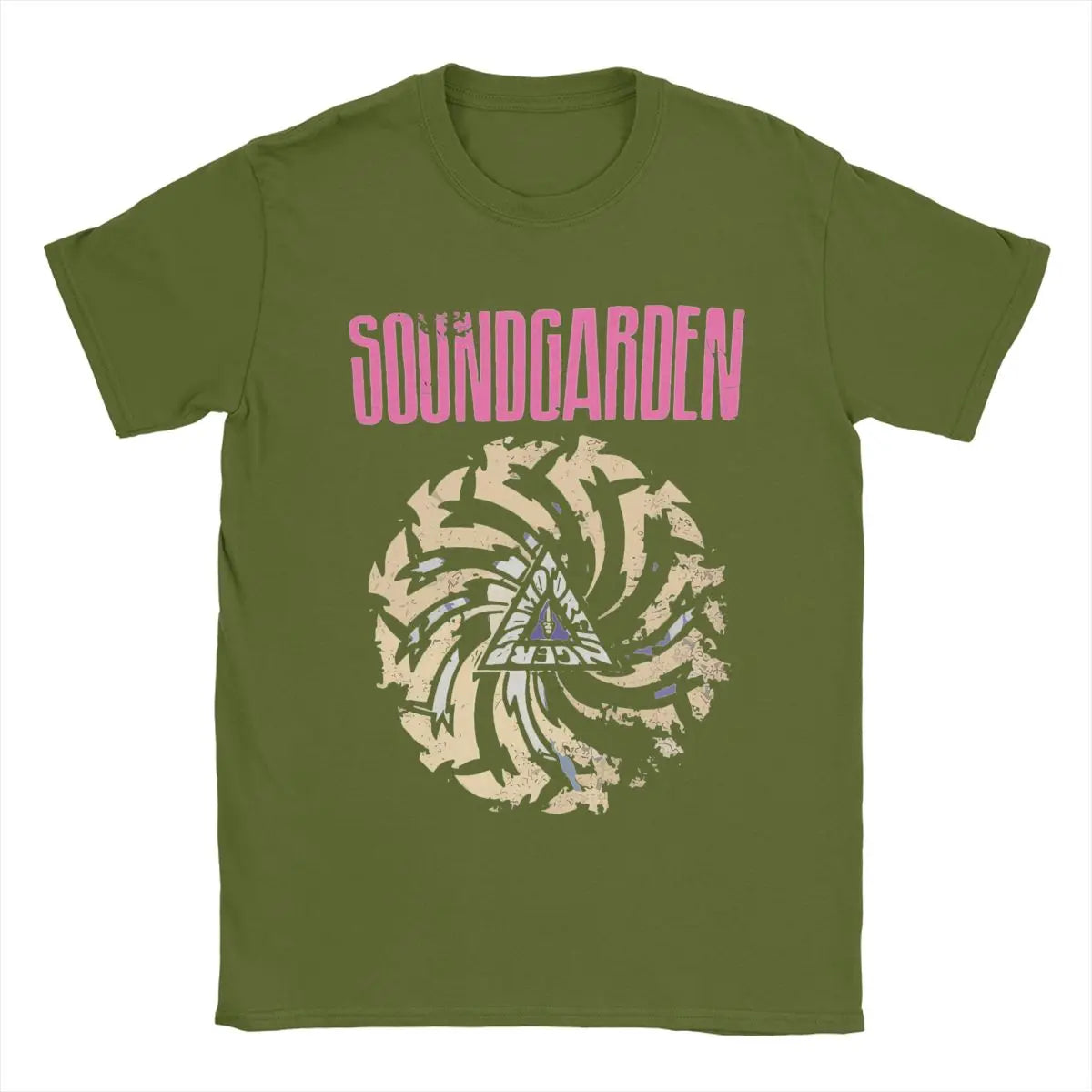 Soundgardens Band T Shirts for Men 100% Cotton Vintage T-Shirts Round Collar Tees Short Sleeve Clothes 6XL